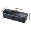 Outdoor Toolbox with Stickers Miscellaneous Tool Storage Box Camping Portable Handheld Metal Storage Box