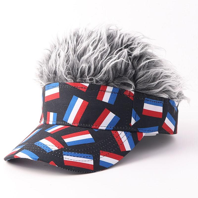 Flag Style Baseball Cap Fashion Star Maple Leaf Sun Hat Adjustable Breathable Streetwear