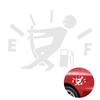 Beatifufu Gas Gauge Sticker Seal Tank Car Sticker Gas Meter Applique S164 White