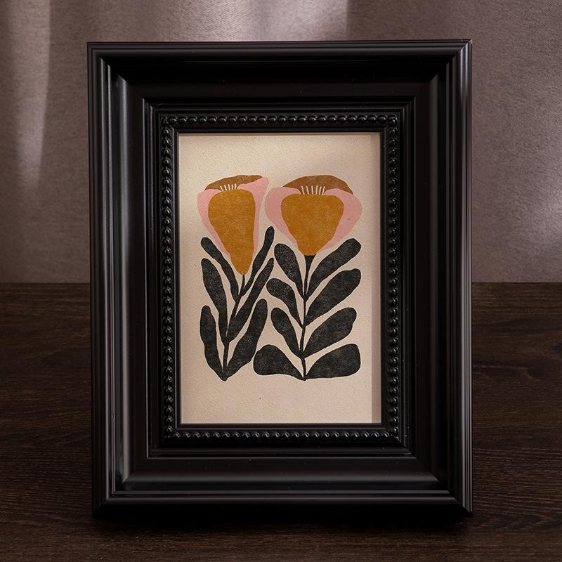 Resin Picture Frame Vintage Antique Photo Frame Retro Green Gold Picture Frames Home Decor for Wall Hanging or Tabletop Display