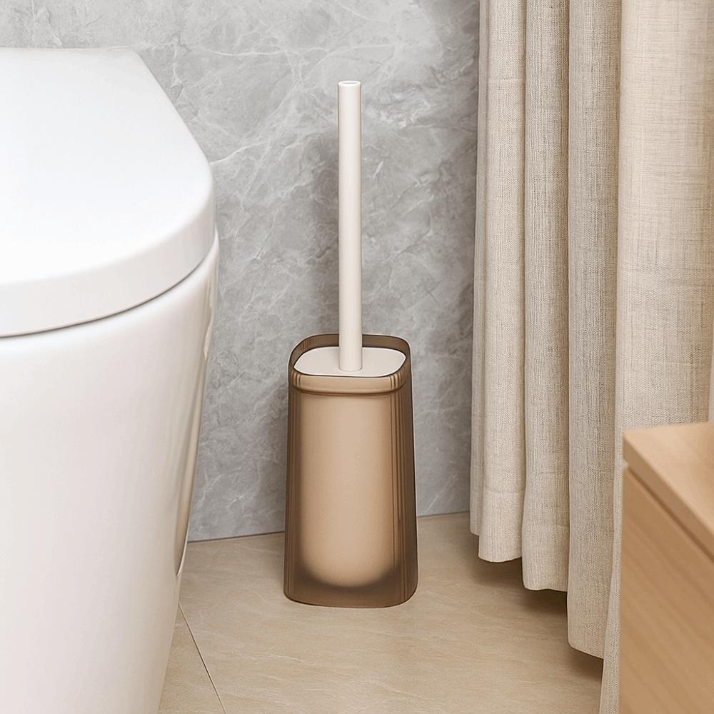 No Dead Angles Toilet Brush Long-Handled Toilet Cleaning Tool Practical Toilet Scrubber  Bathroom