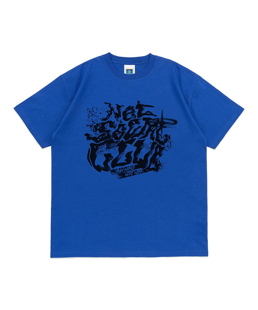 NET SOCIAL CLUB Distort Tee (Ocean Blue)