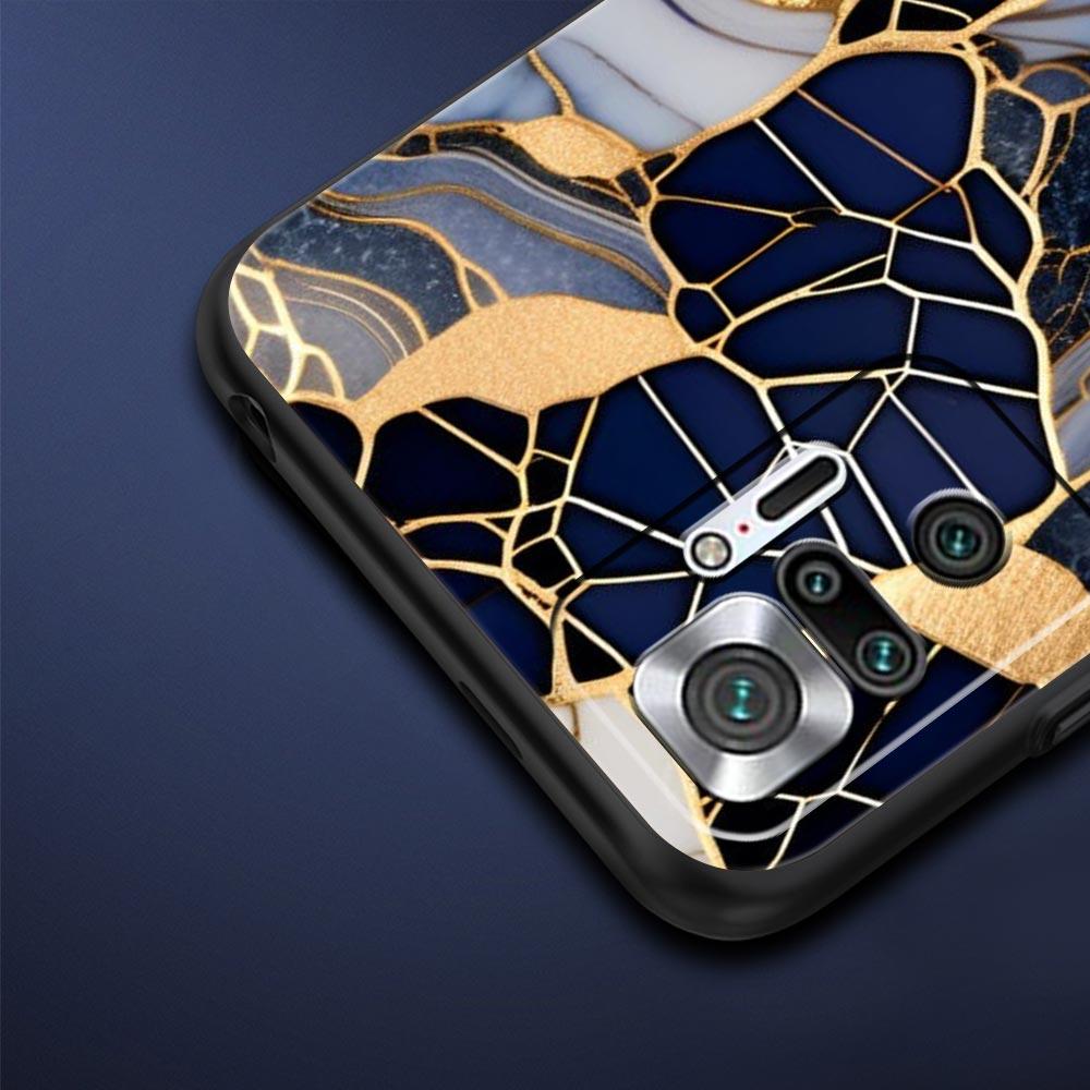 Watercolor Marble Phone Case For Xiaomi Redmi Note 14 13 5G 10 11 12 Pro Plus 4G 14C 13C 12C 10C Black Cover