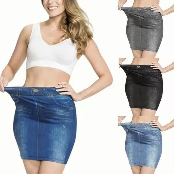 Summer Retro High-Waist Slimming Mini Skirt for Women - Plus Size Available