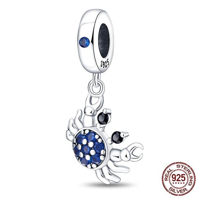 Maleta Rosa Colgante Unicornio de la Suerte Plata 925 Charm Ajuste Pulsera Fasion Original Collar Fabricación Joyería de Moda Regalo 2023 Nuevo