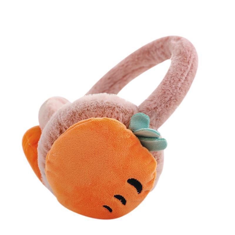 Cartoon Fruit Earmuffs: Warm, Cute Ear Warmers for Female Students and Ladies for Autumn/Winter