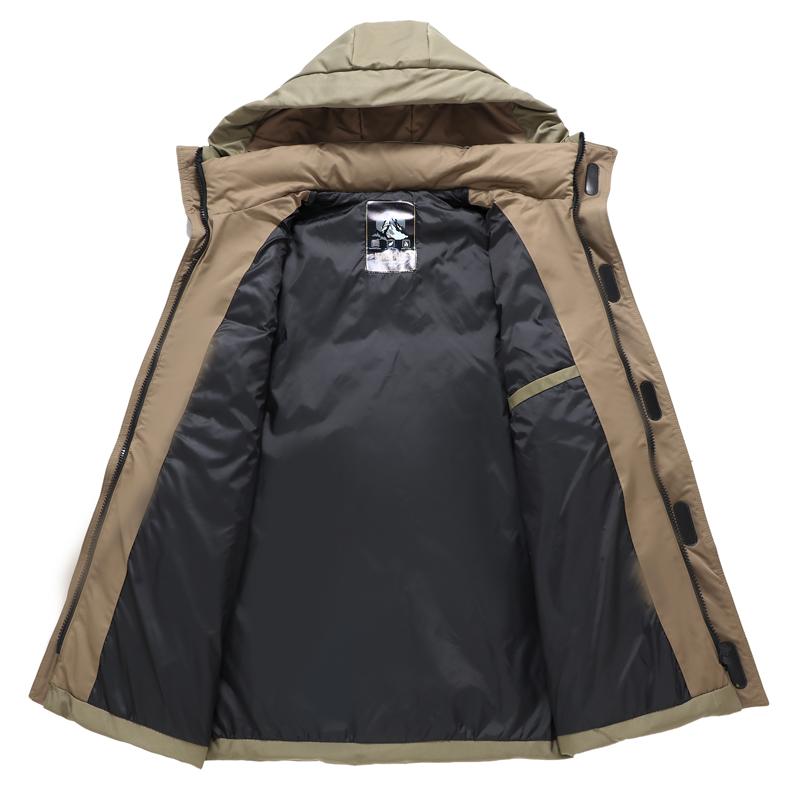 Plus Size 5XL-11XL Fashion Winter Men's Jackets Hooded Casual Loose Thick Warm Oversize Outerwears Men Coat
