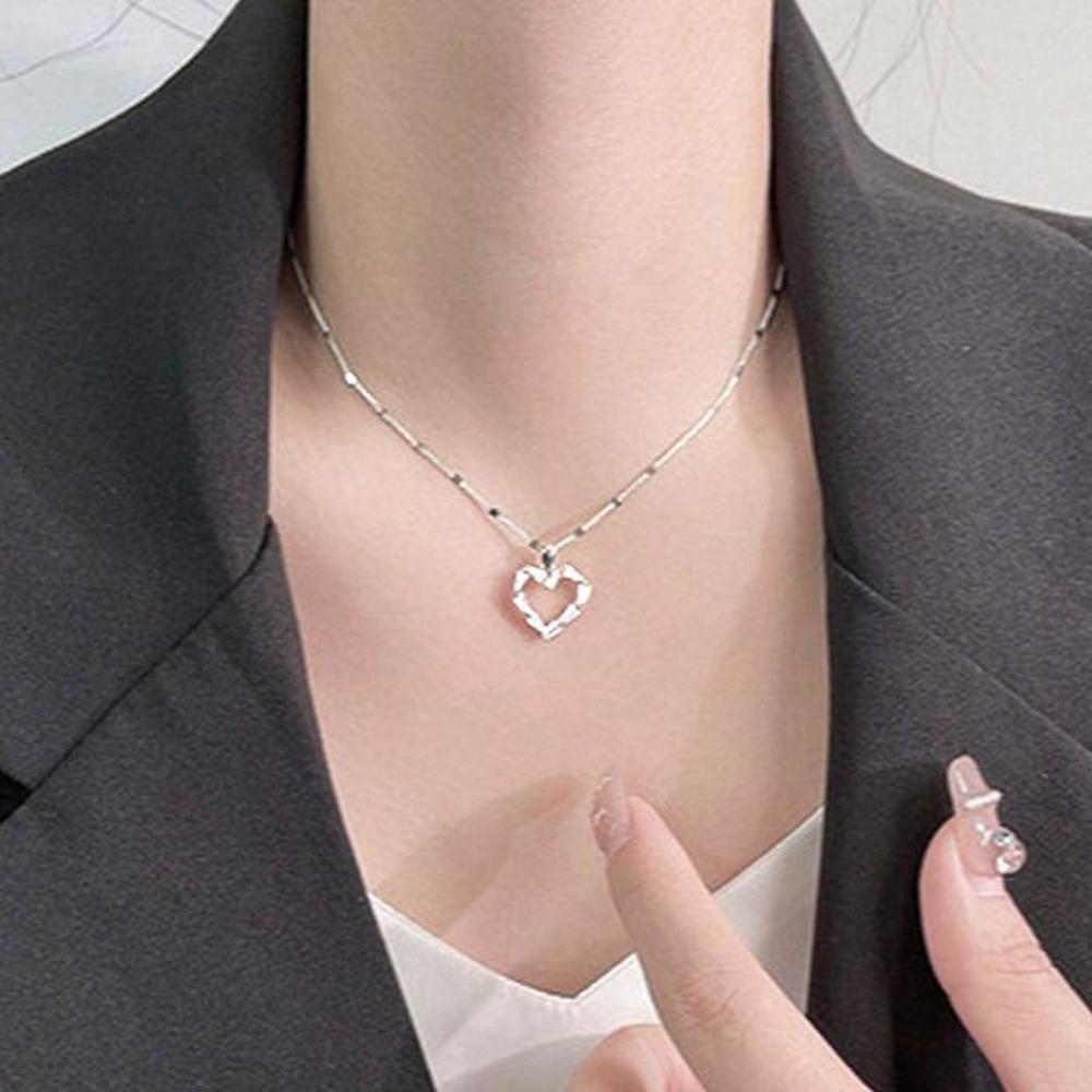[Onoma] Onm Simple Heart Pendant Fashion Necklace (38819319)