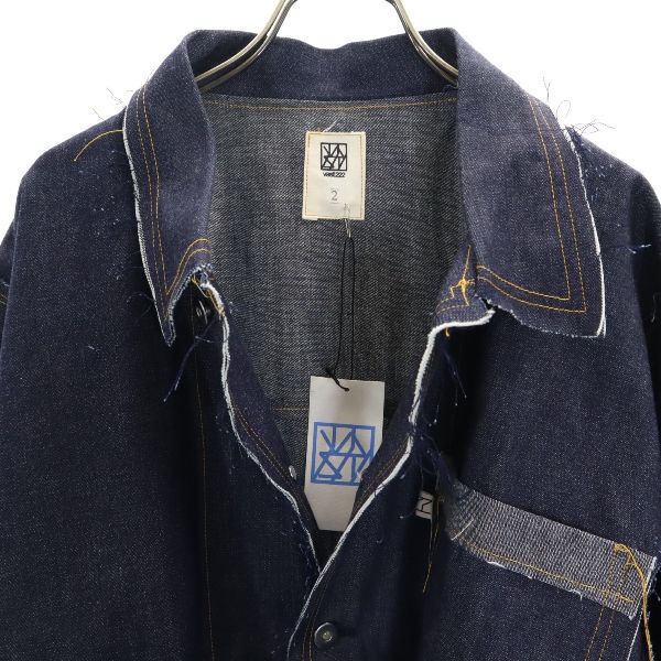 Unused VAST222 19ss Made In Japan Rigid Raw Denim Denim Jacket Setup 2 Men's Used