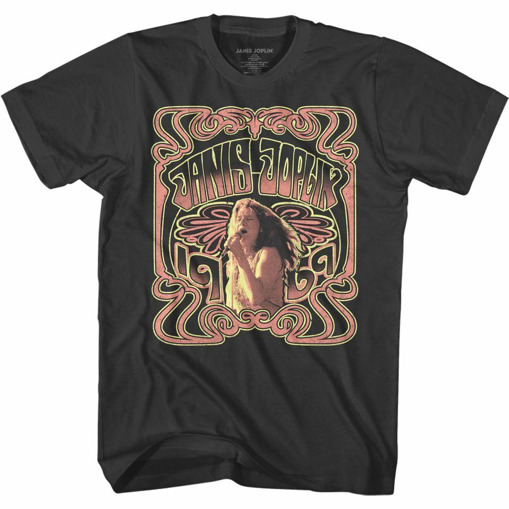 Janis Joplin Nouveau Style Smoke Adult T-Shirt XXXL