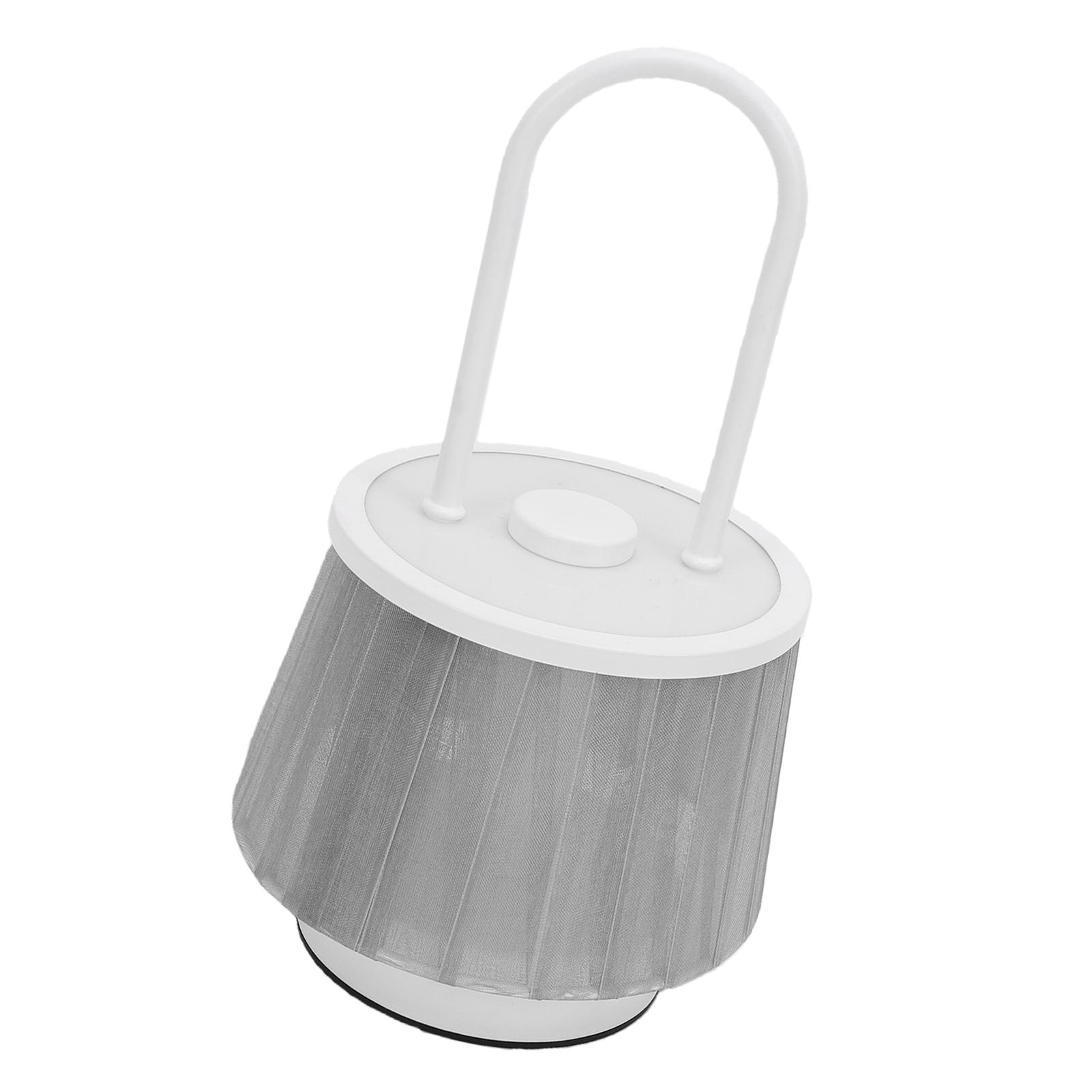 Table Lamp Touch Control Rechargeable Fabric Lampshade LED Nightstand Desk Lamp for Bedroom Hotel