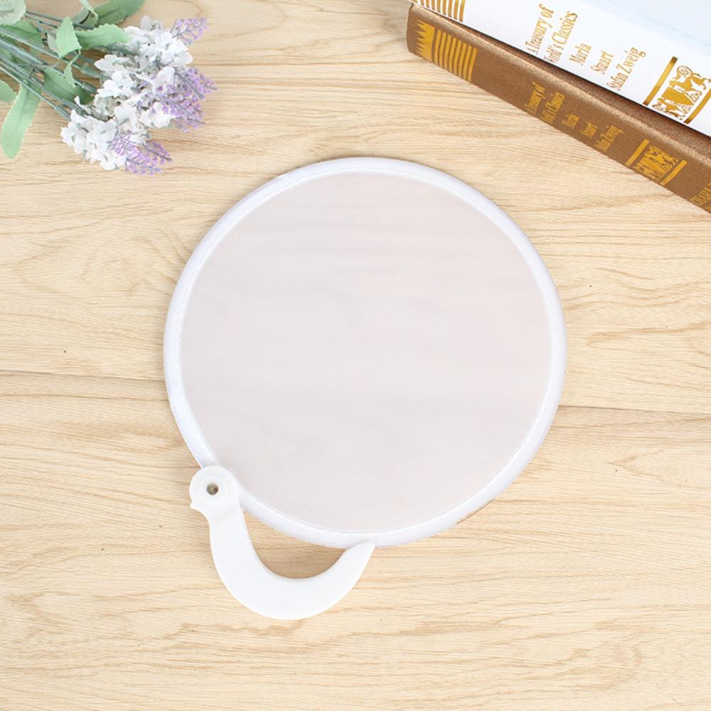 Mini Blank Fan Simple Decorative Fan Performance Fan Foldable Round Fans  Child Toy