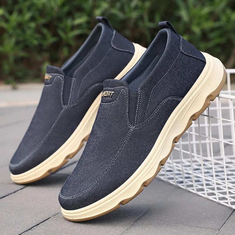 Men Casual Shoes Fashion Loafers Outdoor Platform Anti Slip Hiking Sneaker Comfort Casual Single Shoes Men Tennis Hombre
