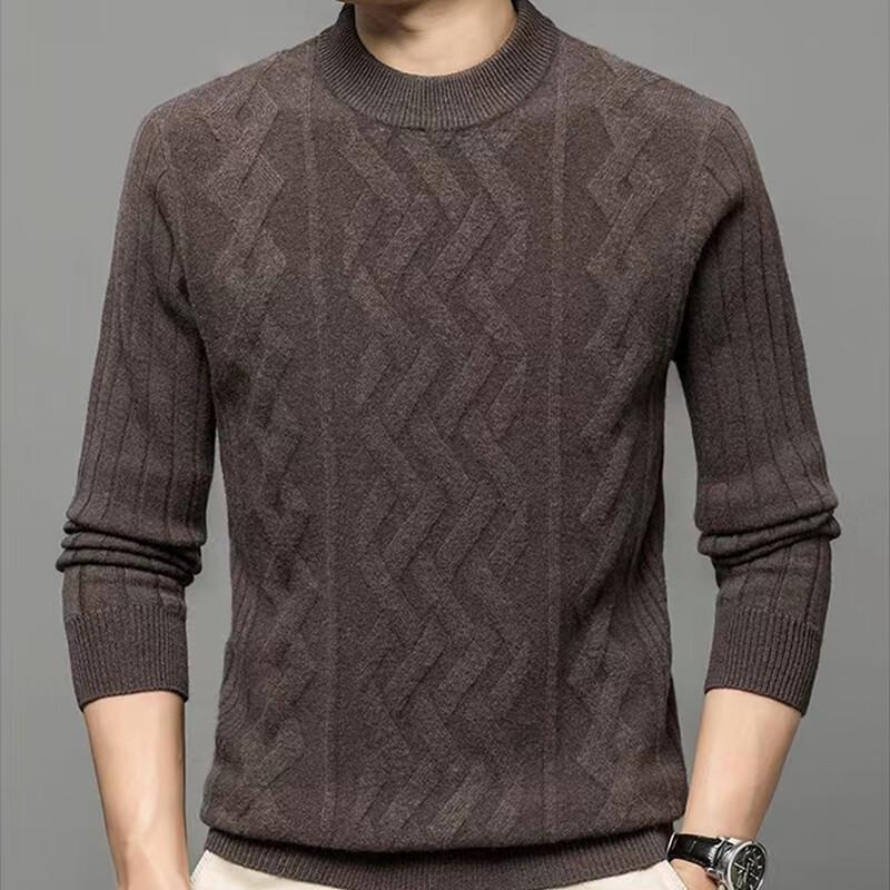 

Raphenny Men s Round Neck 99% Wool Sweater XL