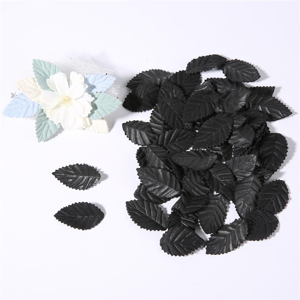 50Pcs Artificial Leaves Fake Tree Leaf for Home Room Decor Wedding Decorations DIY Handmade Wreath Scrapbooking Craft Accessory