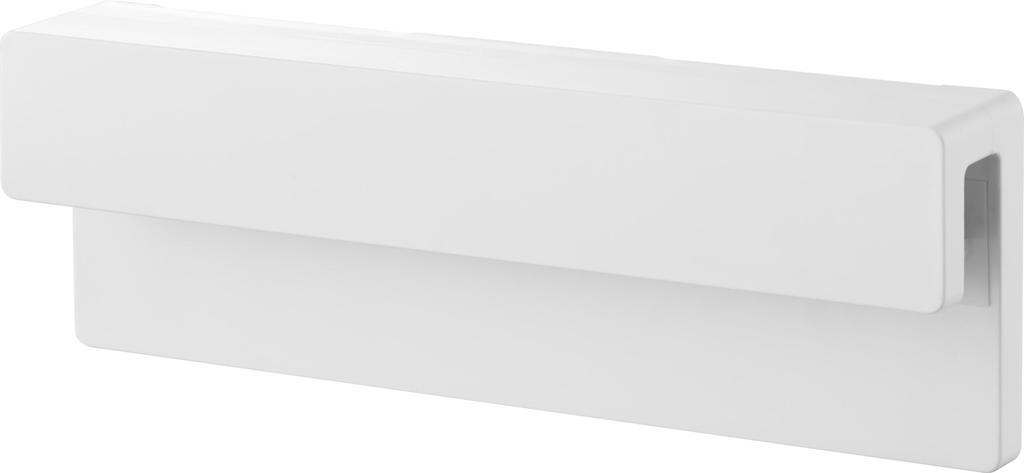 Yamazaki Tower Film Hook Insertion Toothbrush Tube W18 x x H6cm film Floating Toothbrush Toothbrush Wide 1497 & Holder, W18, White, Dimensions D2.8