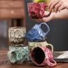 Ceramiczny kubek do kawy 270ml Duży kubek do herbaty Nowość Mineralny kształt Dekoracyjny tumbler Unikalny wystrój domu Prezent dla miłośników kawy