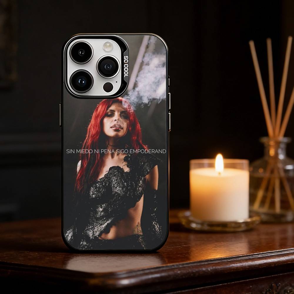 Rapper C-Cazzu Singer Phone Case For iPhone 17,16,15,14,13,12,11,Pro Max,Plus Candy Silver Cover