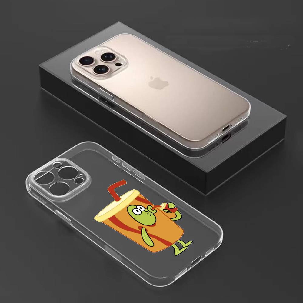 Little Residents of Bikini Bottom Phone Case For iPhone17,16,15,14,13,12,11 Plus,Pro Max Soft Transparent Cover iPhone13PRO