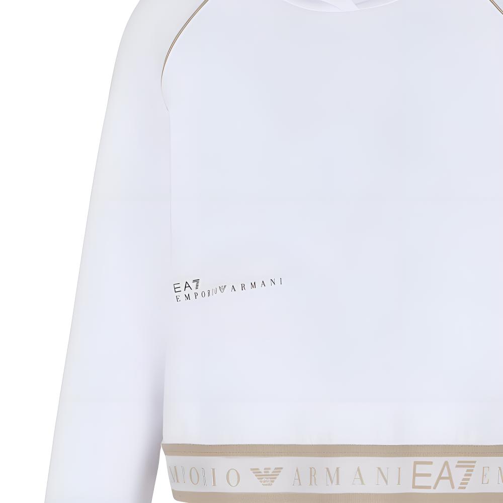 Emporio Armani EA7 Hooded Logo Long Sleeve Sweatshirt Women Sweatshirt 7W000277-AF12501-U0002