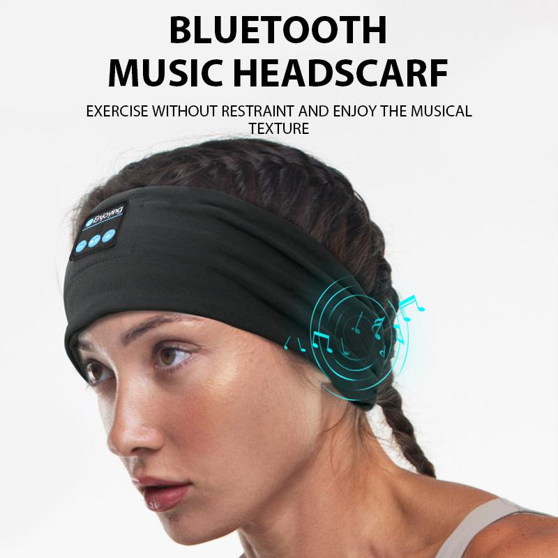 Wireless Bluetooth 5.4 Headband Sleeping Headphones Sports Earphone/Headscar Music Hat with HD Stereo Speakers Eye Mask  for Side Sl