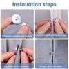 20PCS Magnetic Curtain Closed Button Adjustment Button for Window Curtains Magnet Close Buckle Detachable Buttons Home Decor