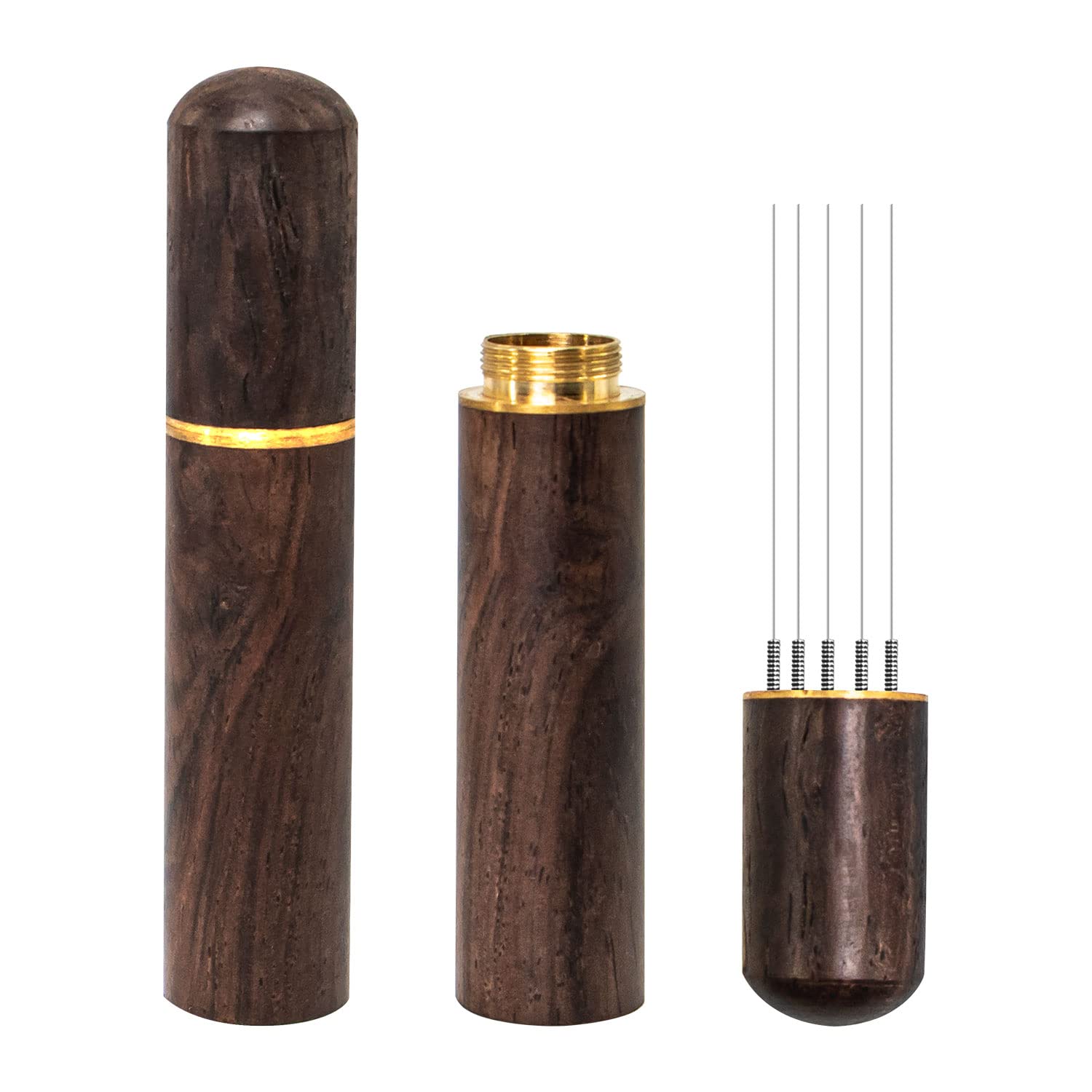 

Coffee powder grinding needle - a precision pointed stirring tool suitable for espresso and compatible with filters темно-коричневого