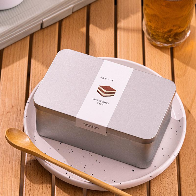 Multi-function Cookie Candy Drum-shaped Tin Box Home Decoration Rose Tea Party Supplies