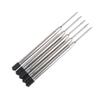 10Pcs/lot Metal Pen Refill Ballpoint Pen Refills Rod Cartridge Core 0.5mm Fine Cross Style Blue/Black Ink Medium Nib Core