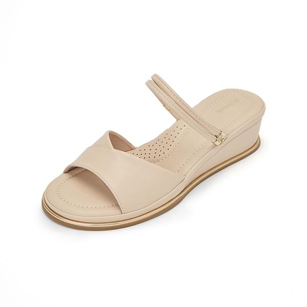 Mook Elsie Two-Way Wedge Sandals Light Beige 516623502Zq