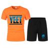 New Men's Black Jey Uso Yeet T-Shirt Shorts Set Summer Short Sleeve Men Overiszed Suits New Causal Clothing Sets