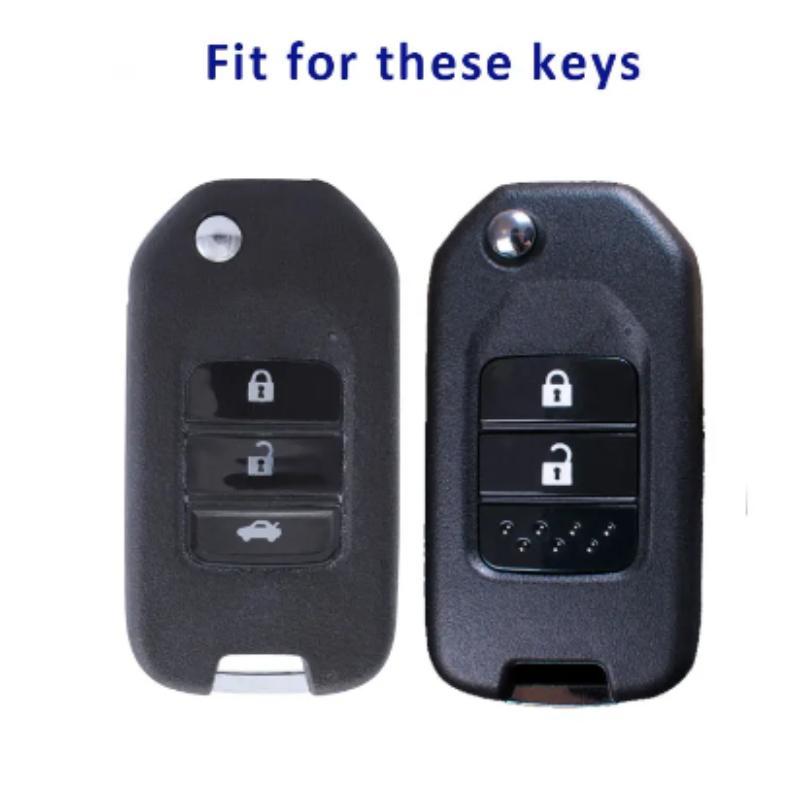 Leder TPU Shell Cover Fob für Honda Civic HRV CRV XRV CR-V Crider Odyssey Pilot Fit Accord Auto Schlüssel fall Schutz Zubehör