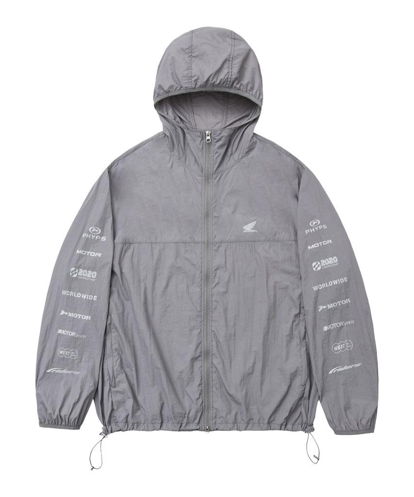 PHYPS MOTORCYCLE Lightweight Windbreaker Charcoal