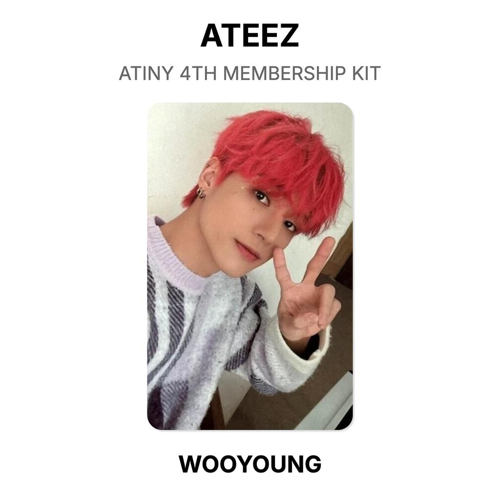 ATEEZ ATINY 4TH MEMBERSHIP KIT Official Photocard