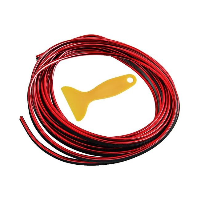 

5M Car Dashboard & Door Edge Trim – Universal Decorative Insert Moulding with Scraper for Interior Styling & Protection
