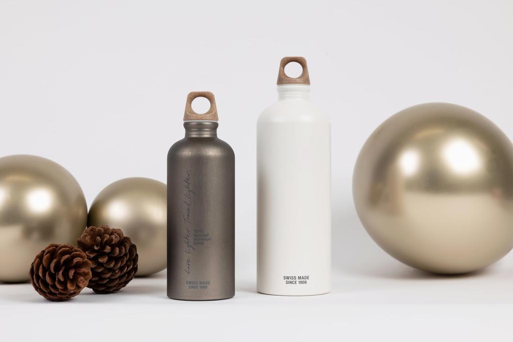 SIGG My Planet 0.6L Swiss-Made Aluminum Water Bottle, Lighter Plain, 50379