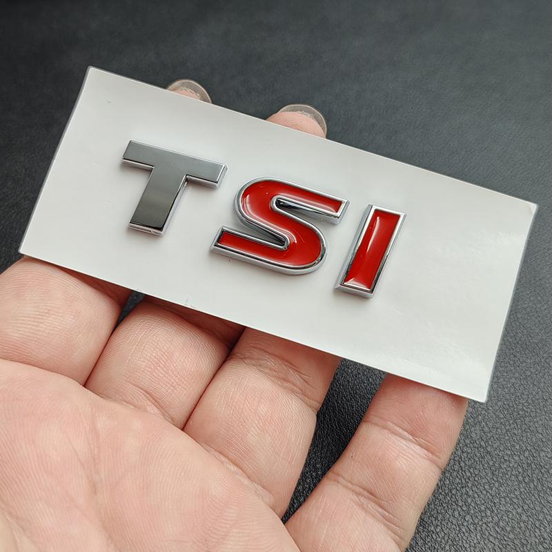 3D ABS TSI Bil Logo Emblem Bil Bagasjelokk Merke Dekal