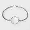 Edelstahl Doppel gekrümmtes Medaillon Armband Kette Glas Speicher Anhänger Schwimmendes Medaillon Armreif Füllbar DIY Schmuckherstellung