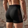 Heren Elastische Lege Patchwork Strand Sport Huisbroek Korte Broek