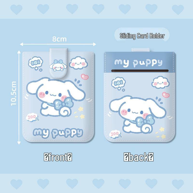 Trendy Cartoon Card Holder for Women: Cute Portable Multi-Slot ID Storage Bag for Students