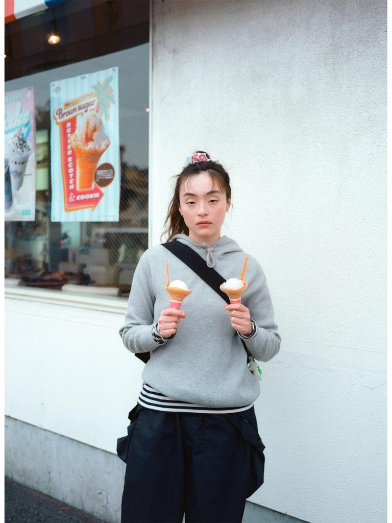 Beams Boy 1cm Gestreiftes Cut and Sewn Shirt in Einem 13140060654 Damen Beige/Marineblau, Größe,