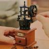 Č. 00984 Retro klasický ruční kávovar Zásuvka nápojového automatu DIY Mini bloky Cihly Stavebnice pro děti Bez krabice