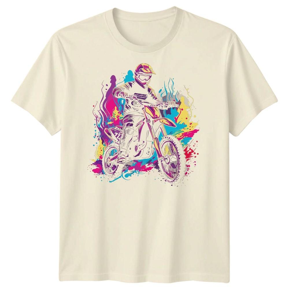 Motocross Rider Dirt Bike Sports Unisexs TShirt Extreme Action