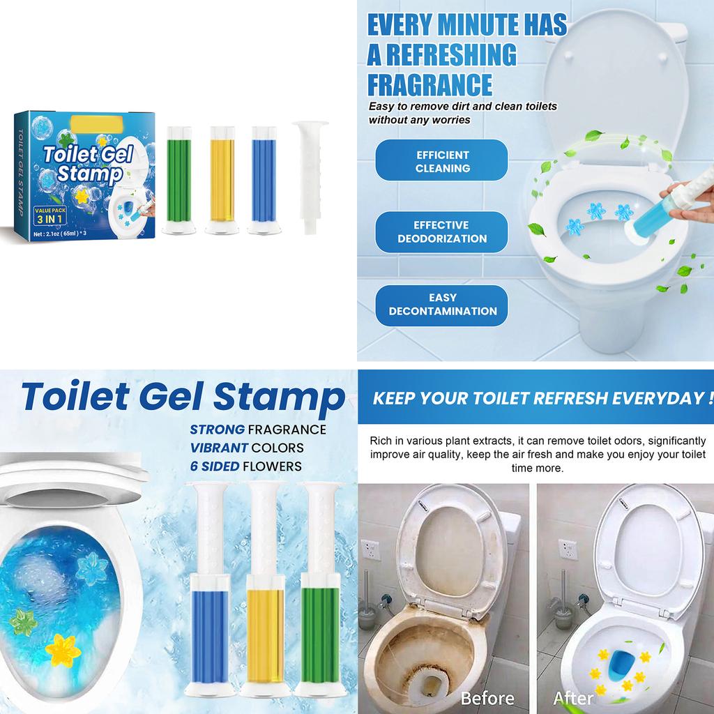 Flower Aromatic Toilet Gel Stamp Toilet Deodorant Cleaner Remove Odors Bathroom Cleaning