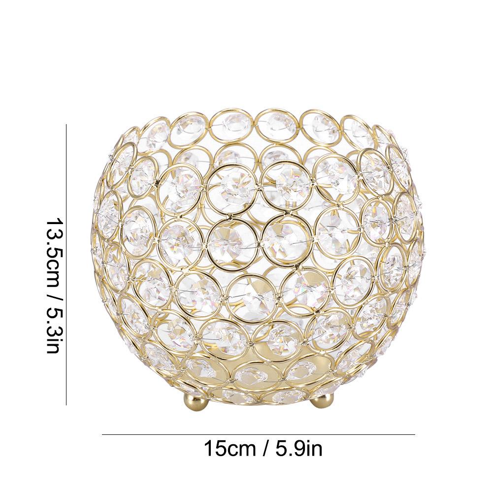 Tea Light Candle Holder Hollow Crystal Design Stylish Candle Holders for Table Centerpieces Wedding Home Decoration