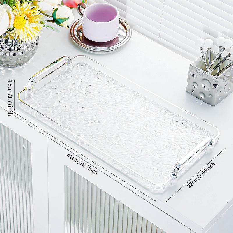 Rectangular Tea and Dessert Tray Set for Living Room or Salon