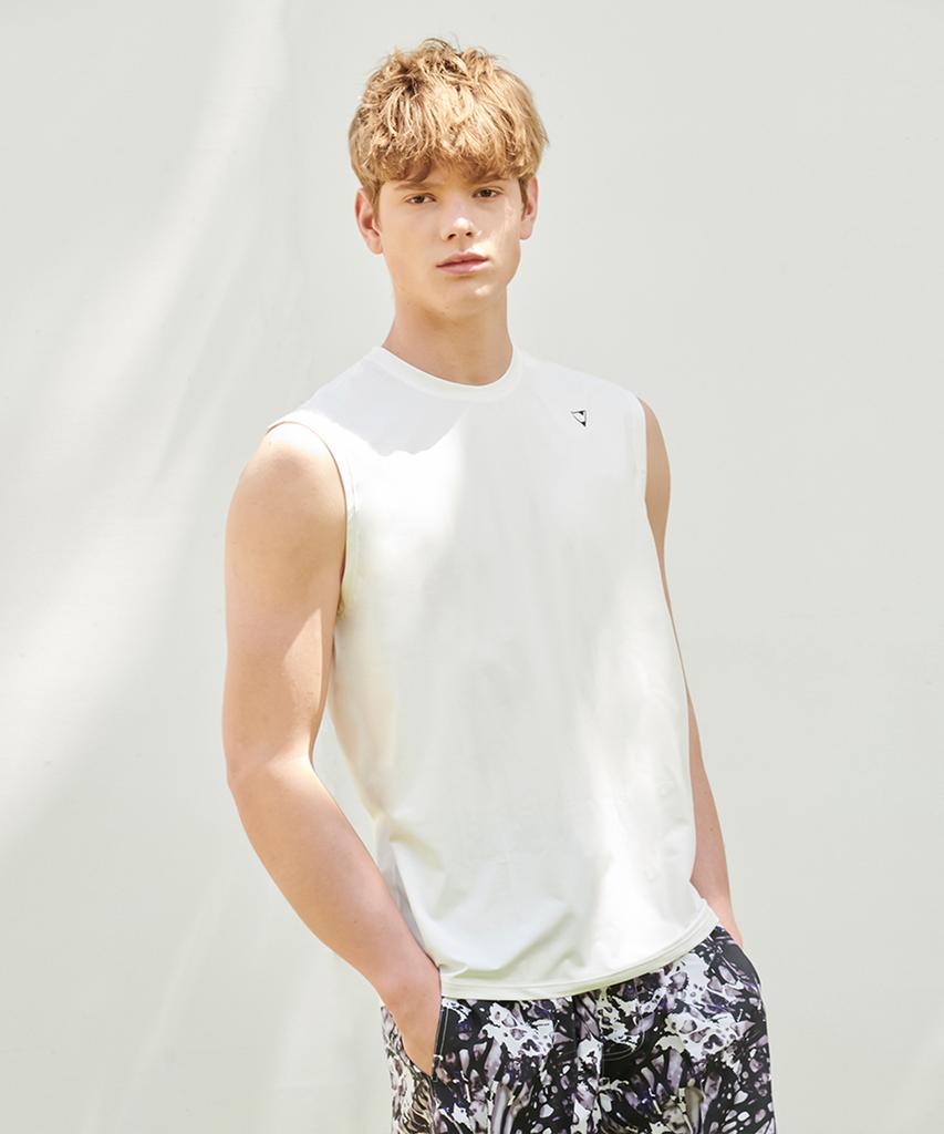 Jeteseu Easy Relax Fit Functional Sleeveless T-Shirt (Double Rash Guard) M_3A9972