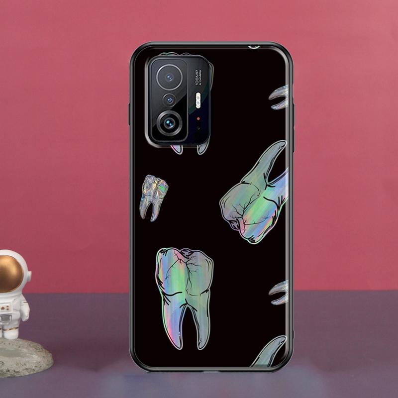 Dentist Tooth Pattern For POCO X5 X3 F5 Pro X4 F4 GT M5s C40 F3 Case For Xiaomi 13 Lite 12 11T 12T Pro 12X Cover