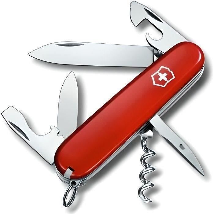 VICTORINOX - Couteau suisse - 12 fonctions - manche de 91 mm - Spartan - rouge