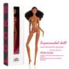 1/6 Supermodel Housing Decoration 32Cm African Nude Nude Black Dress Diy Children'S Gift 12 Joints Can Move The Head Of The Body